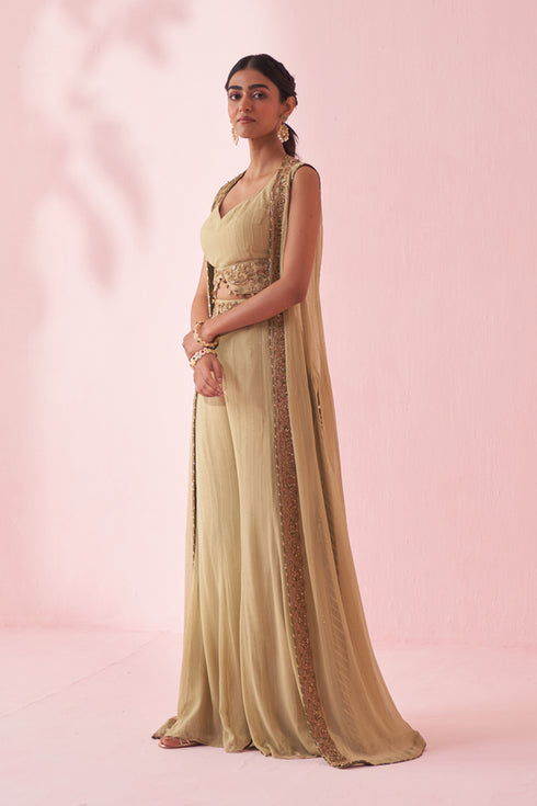Gehna Green Sharara Set